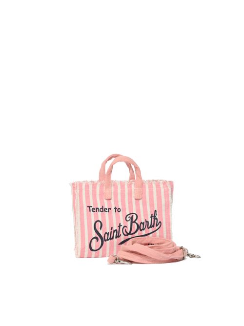 Phone Bag in lino a righe Rosa Mc2 Saint Barth | PHONE00200397L